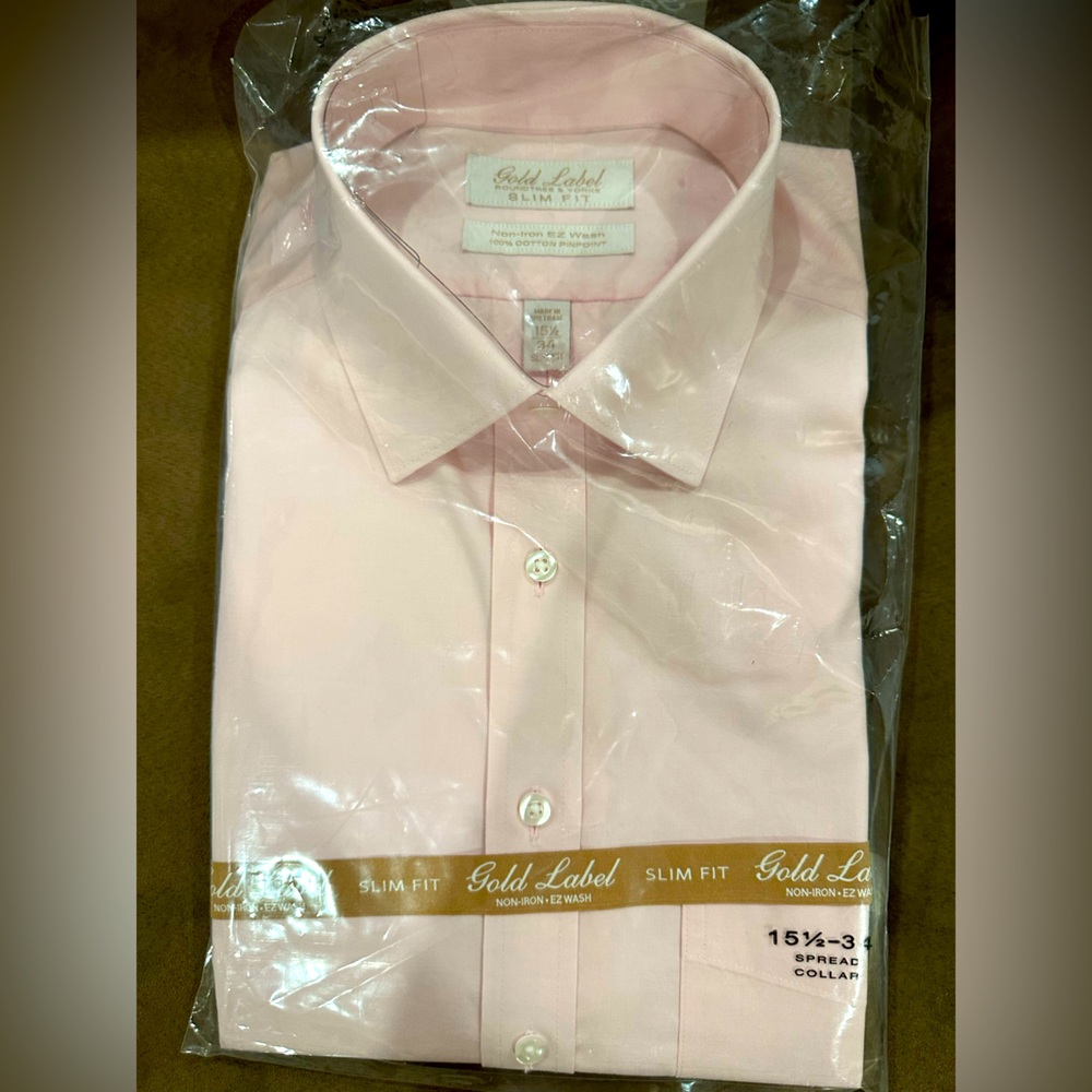 15.5 x 34 slim fit men’s dress shirt.